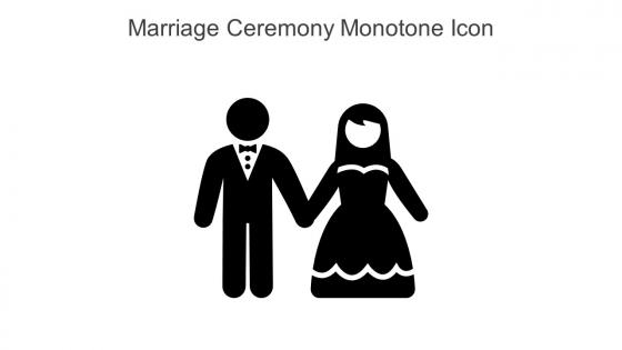 Marriage Ceremony Monotone Icon In Powerpoint Pptx Png And Editable Eps Format