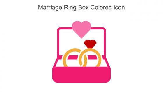 Marriage Ring Box Colored Icon In Powerpoint Pptx Png And Editable Eps Format