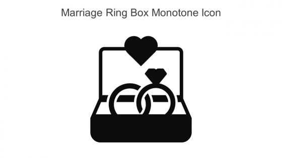 Marriage Ring Box Monotone Icon In Powerpoint Pptx Png And Editable Eps Format