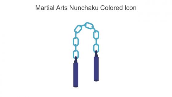 Martial Arts Nunchaku Colored Icon In Powerpoint Pptx Png And Editable Eps Format
