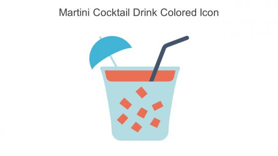 Martini Cocktail Drink Colored Icon In Powerpoint Pptx Png And Editable Eps Format