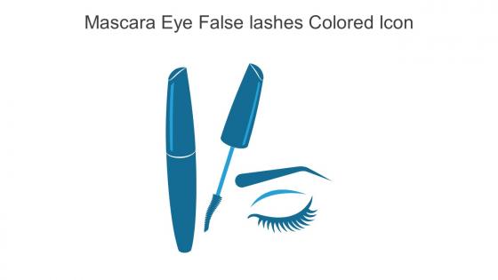 Mascara Eye False Lashes Colored Icon In Powerpoint Pptx Png And Editable Eps Format