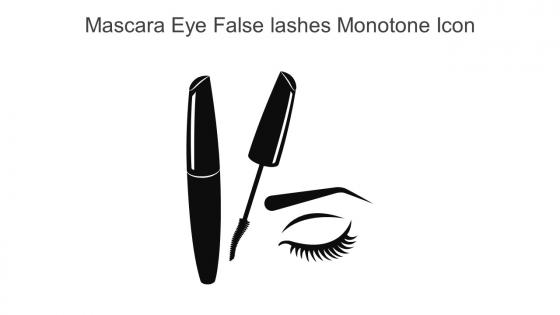 Mascara Eye False Lashes Monotone Icon In Powerpoint Pptx Png And Editable Eps Format