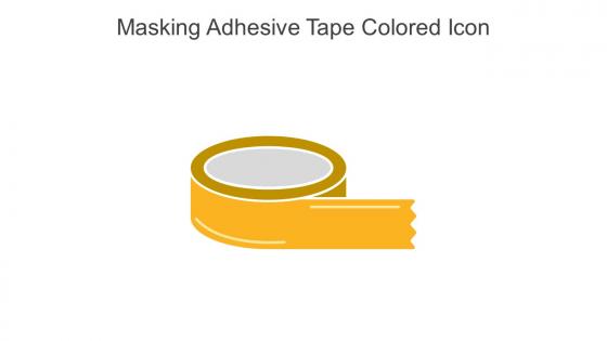 Masking Adhesive Tape Colored Icon In Powerpoint Pptx Png And Editable Eps Format
