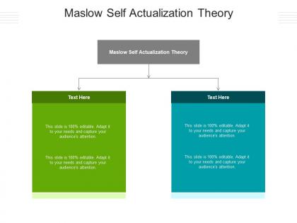 Maslow self actualization theory ppt powerpoint presentation infographics clipart cpb