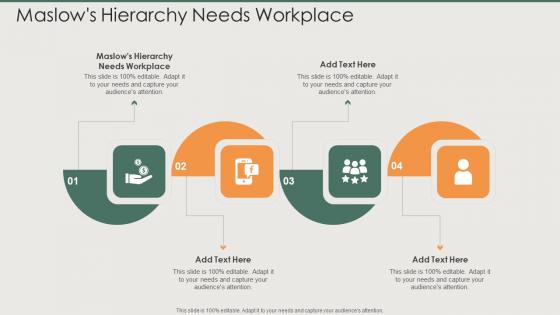 Maslows Hierarchy Needs Workplace In Powerpoint And Google Slides Cpb