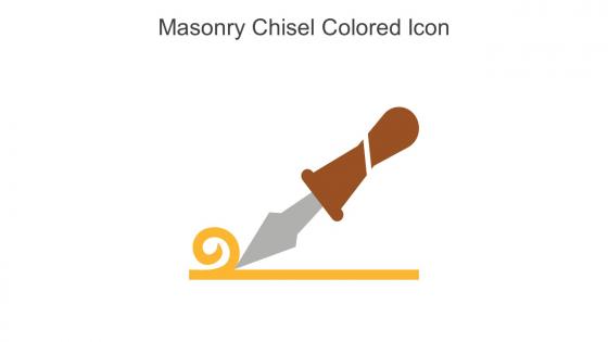 Masonry Chisel Colored Icon In Powerpoint Pptx Png And Editable Eps Format