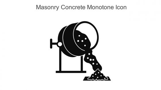 Masonry Concrete Monotone Icon In Powerpoint Pptx Png And Editable Eps Format