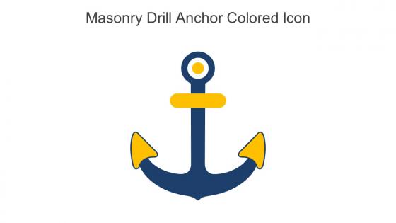 Masonry Drill Anchor Colored Icon In Powerpoint Pptx Png And Editable Eps Format