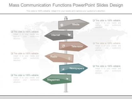 Mass communication functions powerpoint slides design