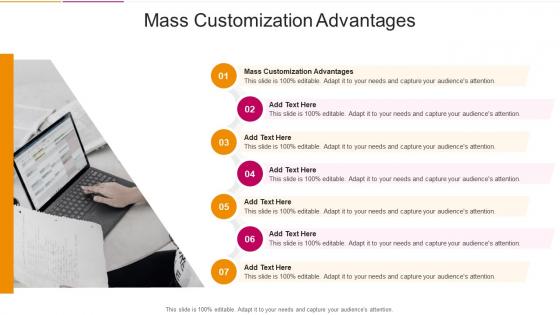 Mass Customization Advantages In Powerpoint And Google Slides Cpb