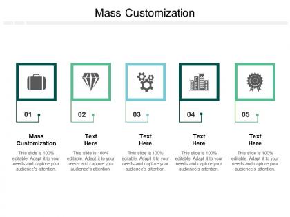 Mass customization ppt powerpoint presentation diagram ppt cpb