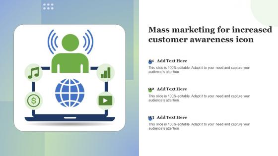 Mass Marketing For Increased Customer Awareness Icon