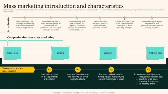 Mass Marketing Introduction And Characteristics Marketing Strategies To Grow Your Audience