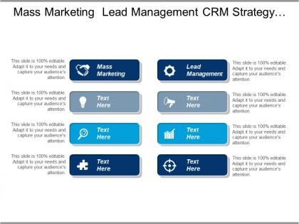 Mass marketing lead management crm strategy business acquisition cpb