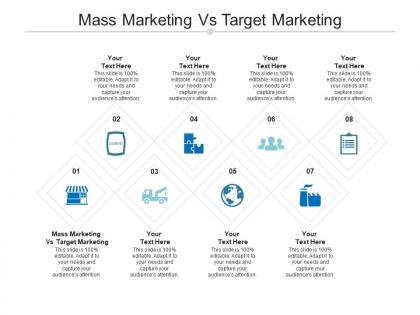 Mass marketing vs target marketing ppt powerpoint presentation tips cpb