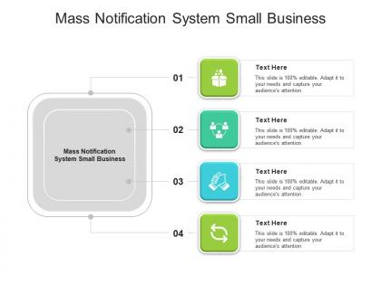 Mass notification system small business ppt powerpoint presentation outline shapes cpb