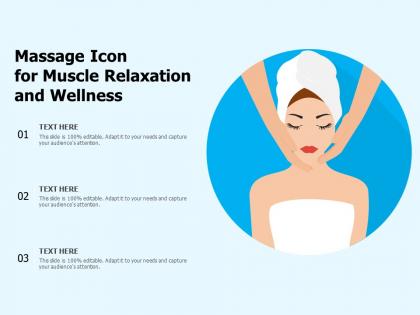 Massage icon for muscle relaxation and wellness