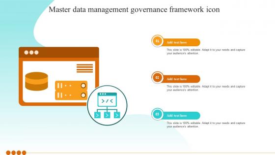 Master Data Management Governance Framework Icon
