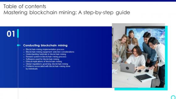 Mastering Blockchain Mining A Step By Step Guide Table Of Content BCT SS V