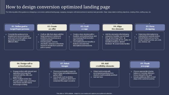 Mastering Lead Generation How To Design Conversion Optimized Landing Page