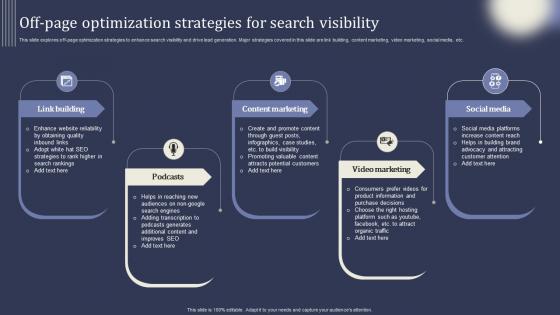 Mastering Lead Generation Off Page Optimization Strategies For Search Visibility