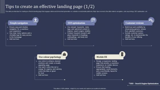 Mastering Lead Generation Tips To Create An Effective Landing Page