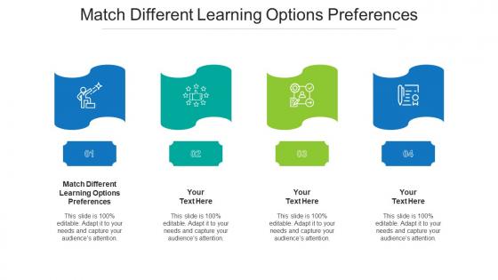 Match Different Learning Options Preferences Ppt Powerpoint Presentation Styles Layout Cpb