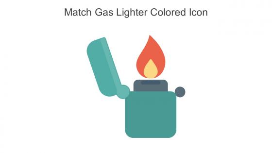 Match Gas Lighter Colored Icon In Powerpoint Pptx Png And Editable Eps Format