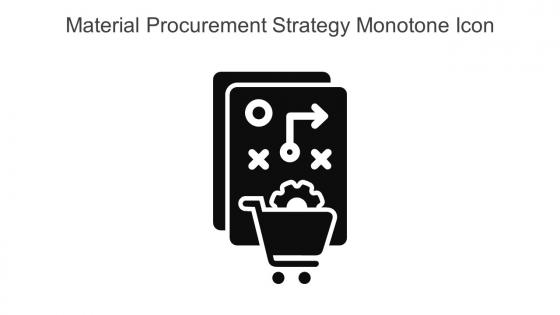 Material Procurement Strategy Monotone Icon In Powerpoint Pptx Png And Editable Eps Format