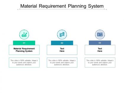 Material requirement planning system ppt powerpoint presentation icon cpb