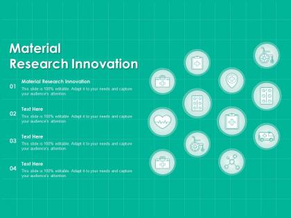 Material research innovation ppt powerpoint presentation inspiration master slide