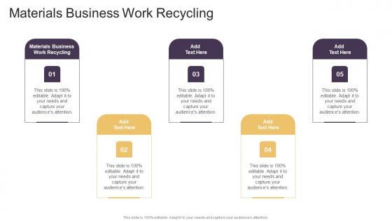 Materials Business Work Recycling In Powerpoint And Google Slides Cpb