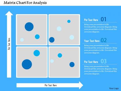 Matrix chart for analysis flat powerpoint design