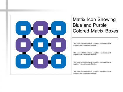 Matrix icon showing blue and purple colored matrix boxes