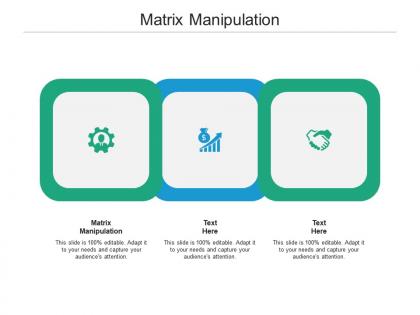 Matrix manipulation ppt powerpoint presentation outline templates cpb