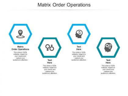 Matrix order operations ppt powerpoint presentation show example cpb