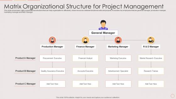 Matrix Organizational Structure For Project Management