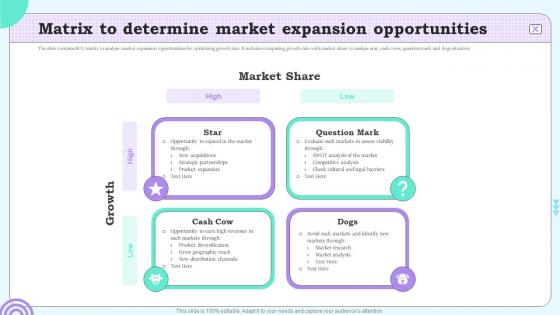 Matrix To Determine Market Expansion Opportunities