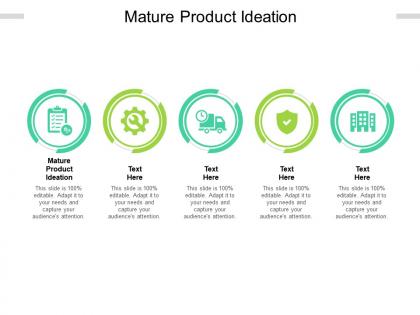 Mature product ideation ppt powerpoint presentation model show cpb