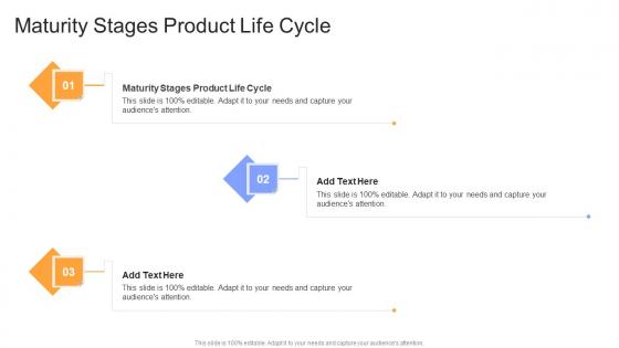 Maturity Stages Product Life Cycle In Powerpoint And Google Slides Cpb