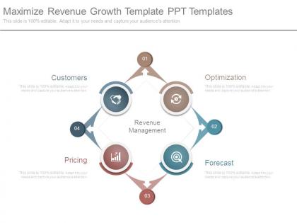 Maximize revenue growth template ppt templates