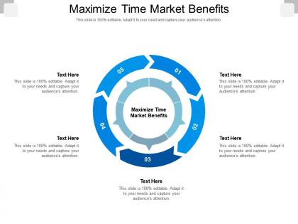 Maximize time market benefits ppt powerpoint presentation infographics slideshow cpb