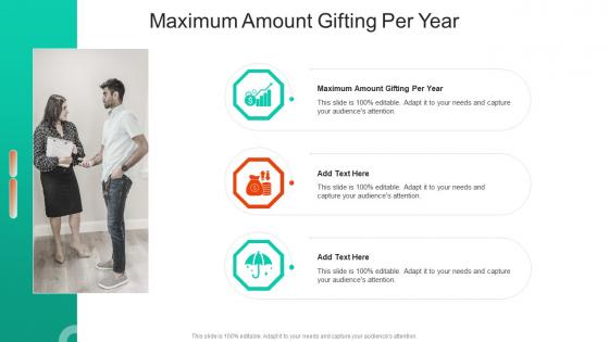 Maximum Amount Gifting Per Year In Powerpoint And Google Slides Cpb
