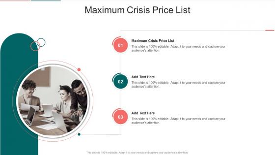 Maximum Crisis Price List In Powerpoint And Google Slides Cpb