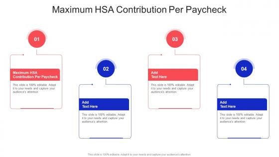 Maximum HSA Contribution Per Paycheck In Powerpoint And Google Slides Cpb