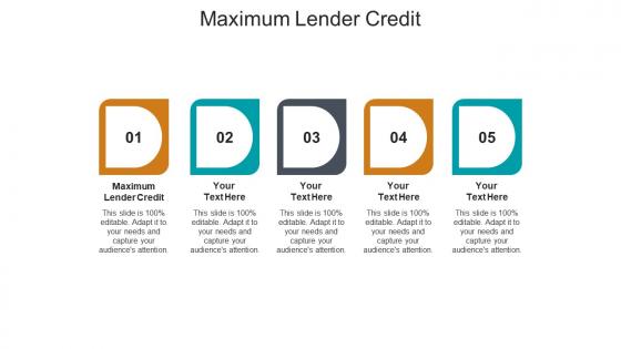 Maximum lender credit ppt powerpoint presentation infographics gridlines cpb