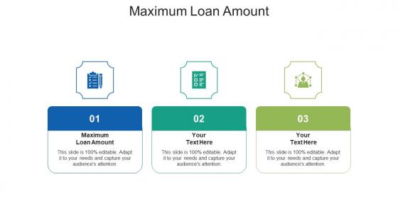 Maximum loan amount ppt powerpoint presentation professional good cpb