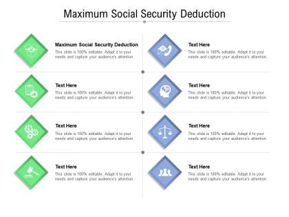 Maximum social security deduction ppt powerpoint presentation ideas visuals cpb