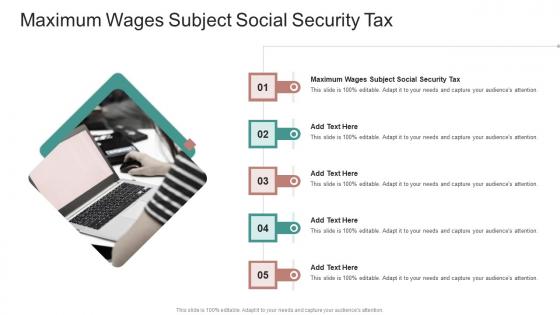 Maximum Wages Subject Social Security Tax In Powerpoint And Google Slides Cpb